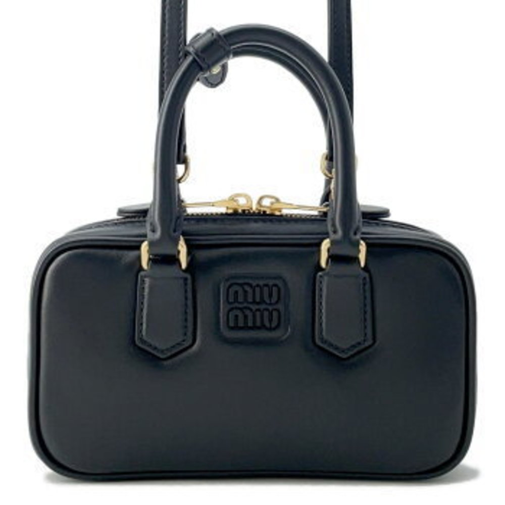 Miu Miu Arkady Leather Handbag Miu Miu Black Bag